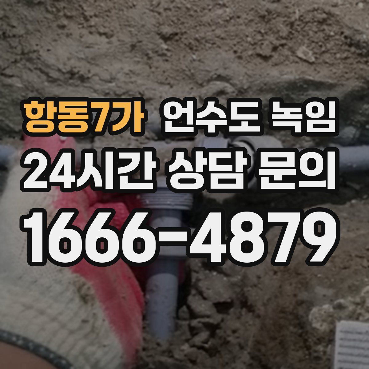 항동7가 언수도 녹임