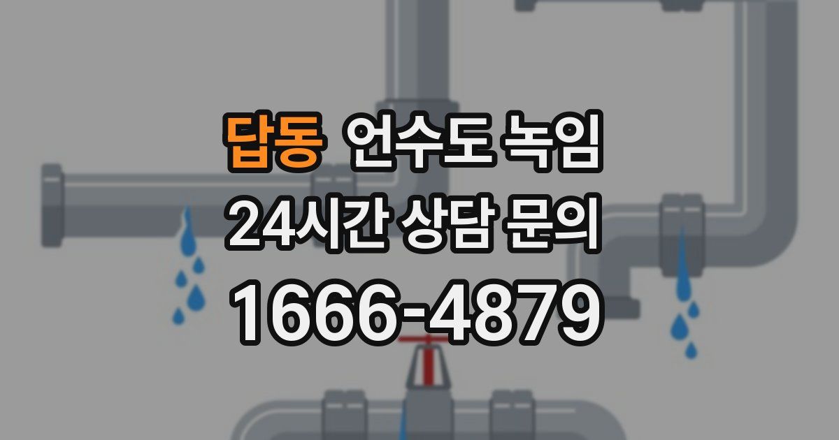 답동 언수도 녹임