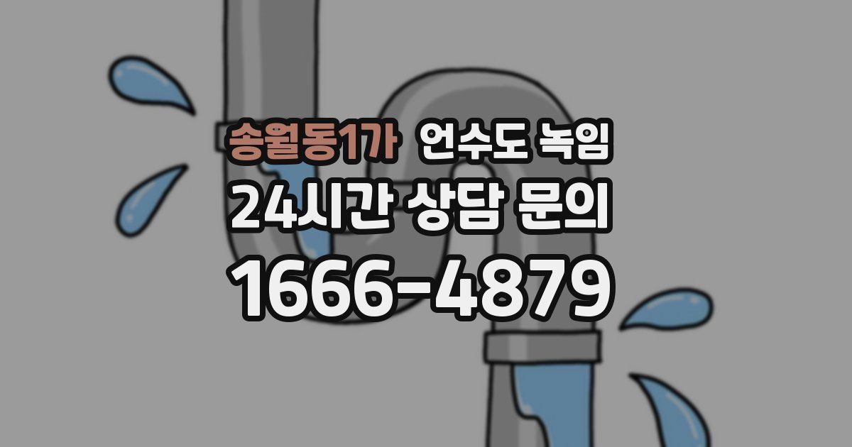 송월동1가 언수도 녹임