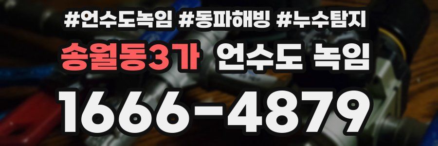 송월동3가 언수도 녹임