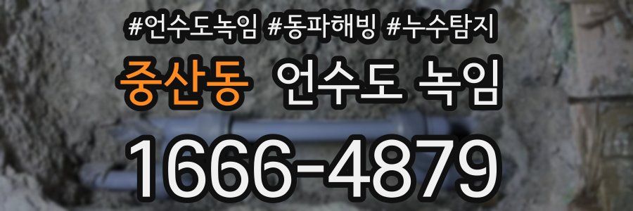 중산동 언수도 녹임