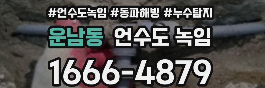 운남동 언수도 녹임
