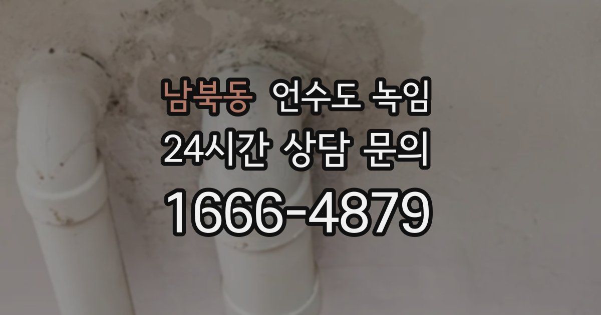 남북동 언수도 녹임