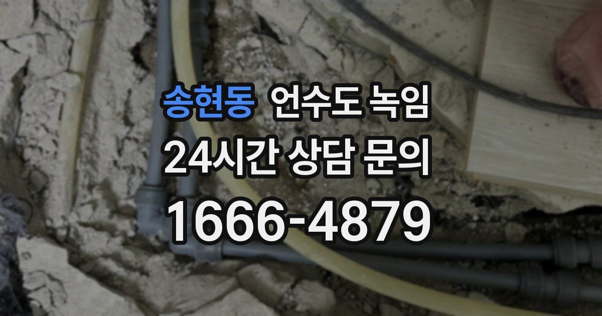 송현동 언수도 녹임