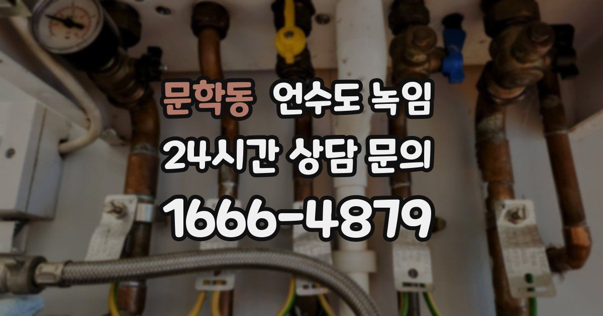 문학동 언수도 녹임