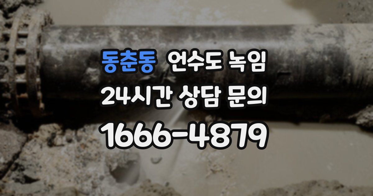 동춘동 언수도 녹임