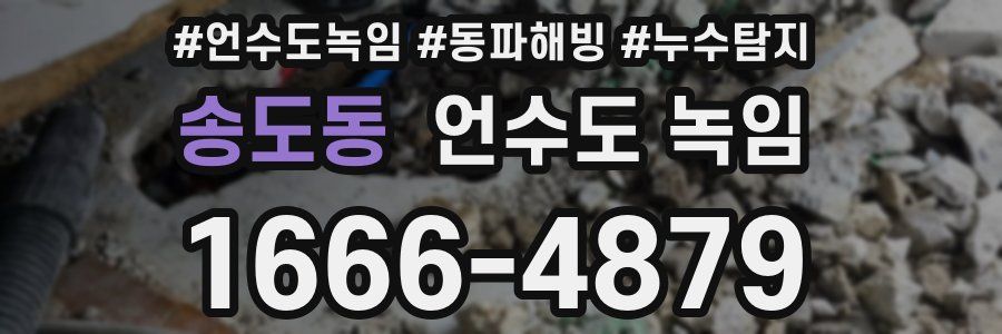 송도동 언수도 녹임