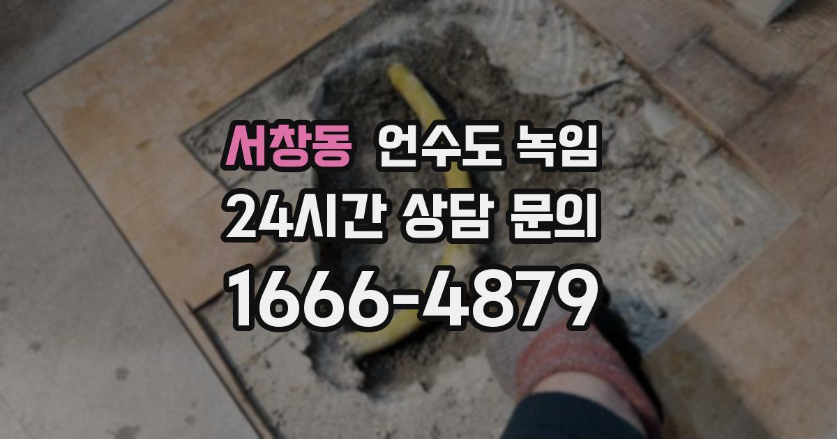 서창동 언수도 녹임