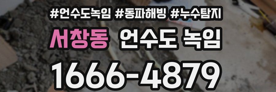 서창동 언수도 녹임