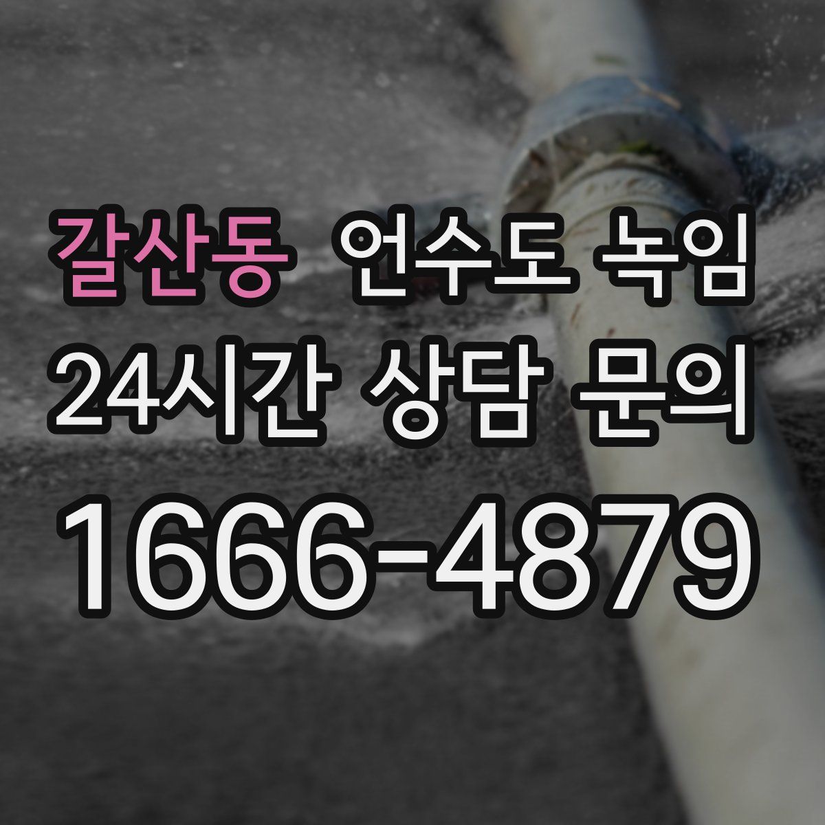 갈산동 언수도 녹임