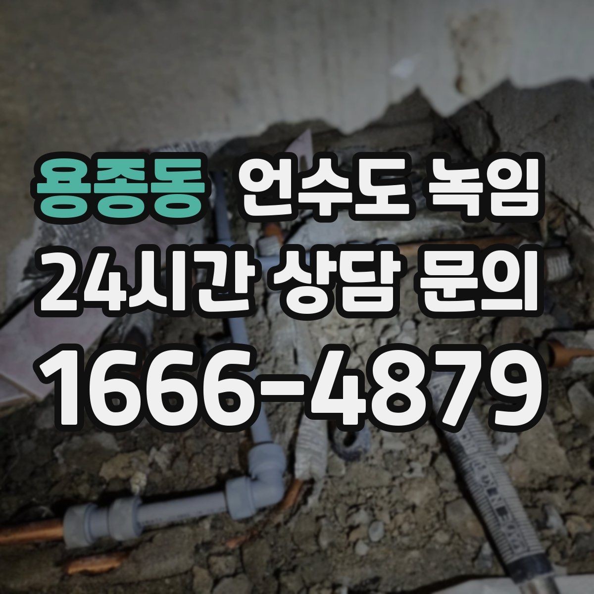 용종동 언수도 녹임 싱크대 냉수는 나오는데 온수만 안 나오면
