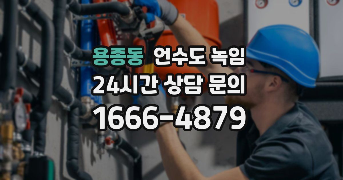 용종동 언수도 녹임