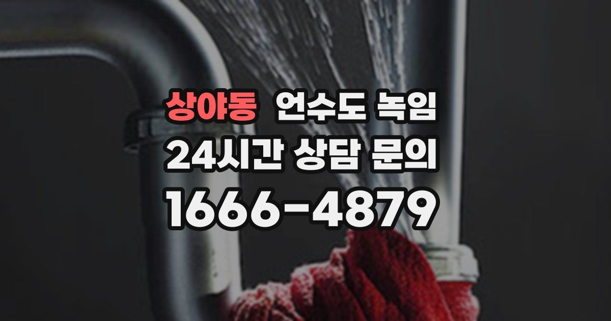 상야동 언수도 녹임