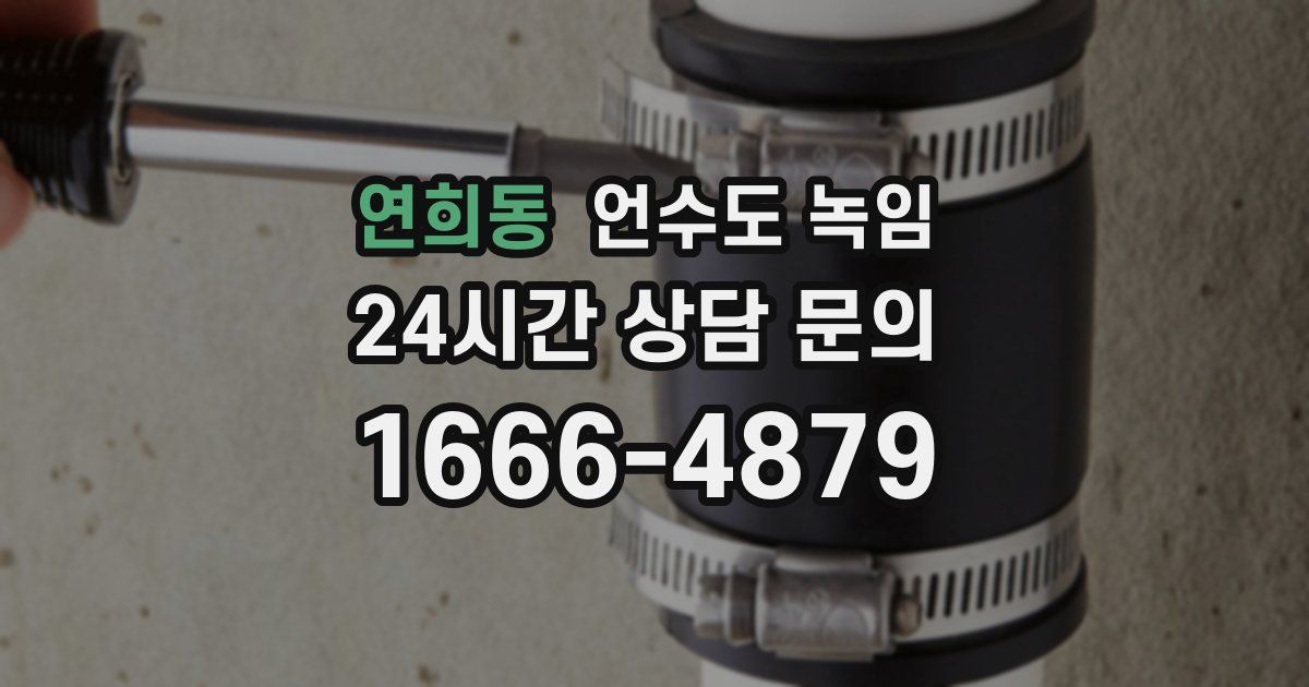 연희동 언수도 녹임