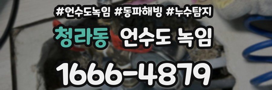 청라동 언수도 녹임