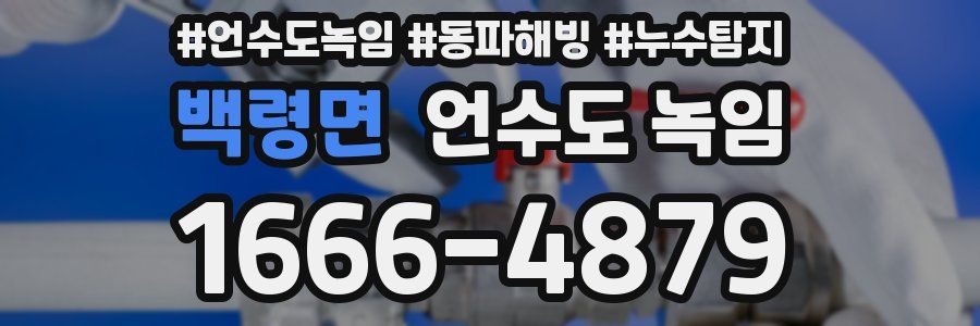 백령면 언수도 녹임