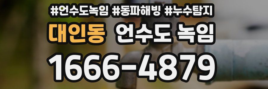 대인동 언수도 녹임