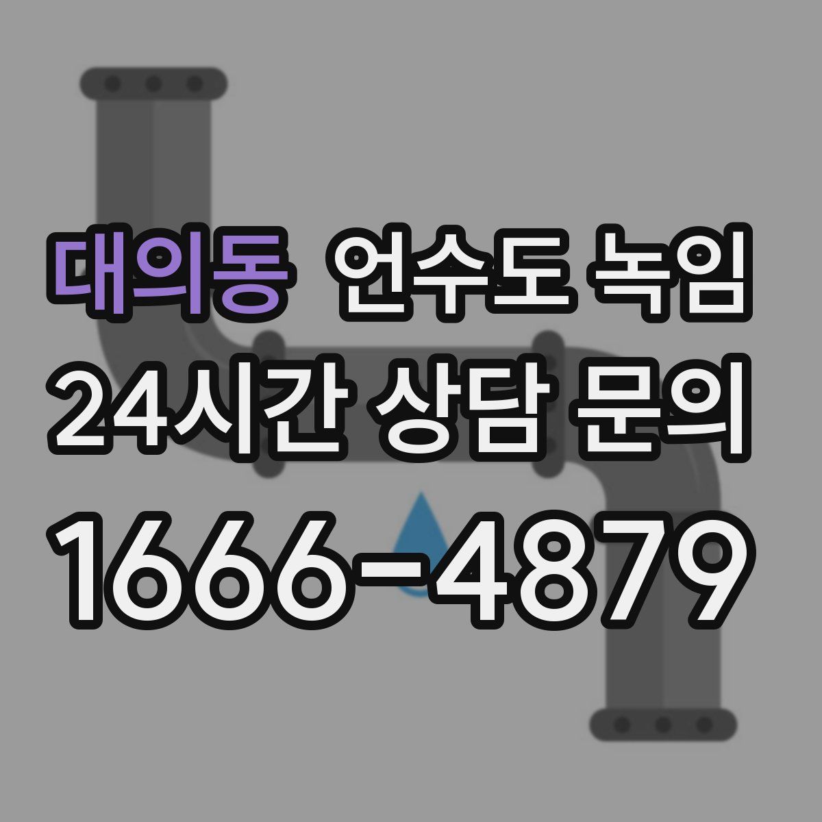 대의동 언수도 녹임