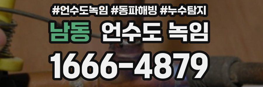 남동 언수도 녹임