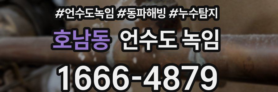 호남동 언수도 녹임