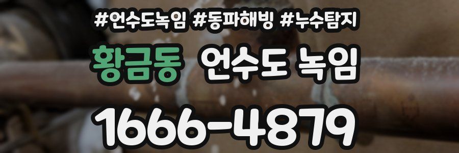 황금동 언수도 녹임