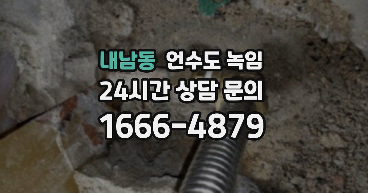 내남동 언수도 녹임