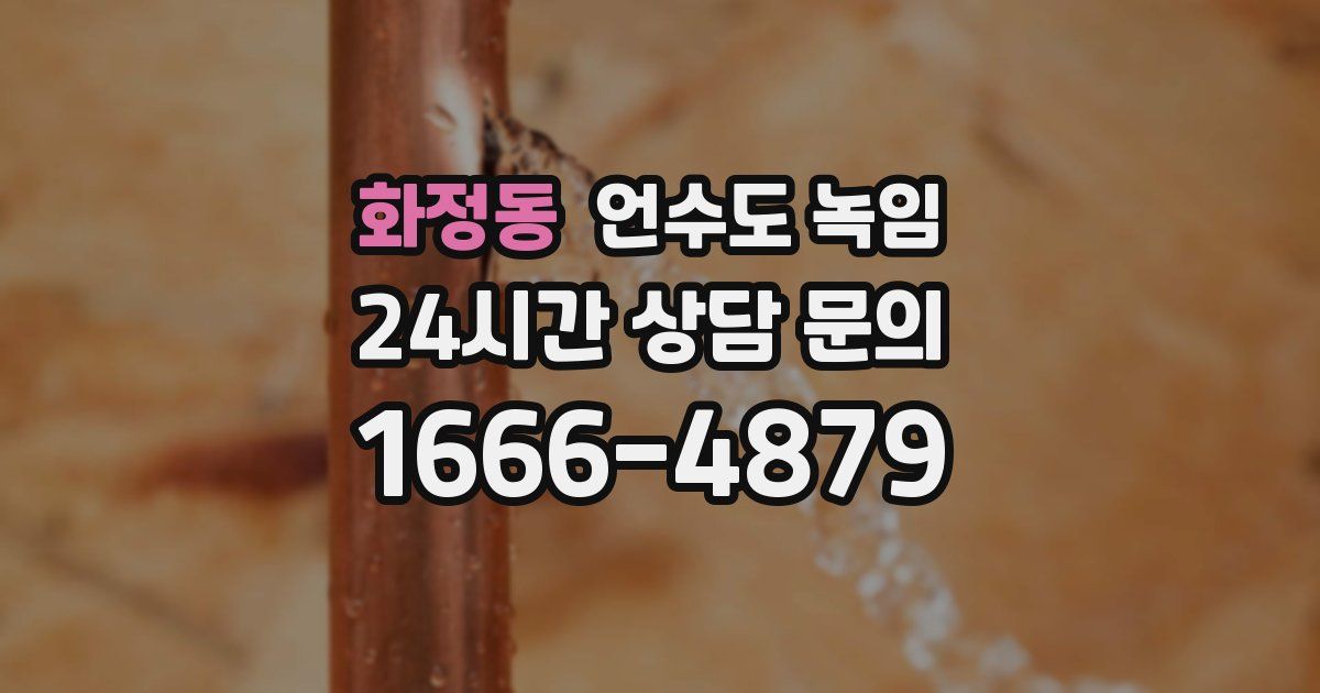 화정동 언수도 녹임