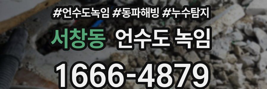 서창동 언수도 녹임