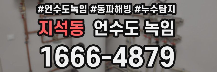 지석동 언수도 녹임