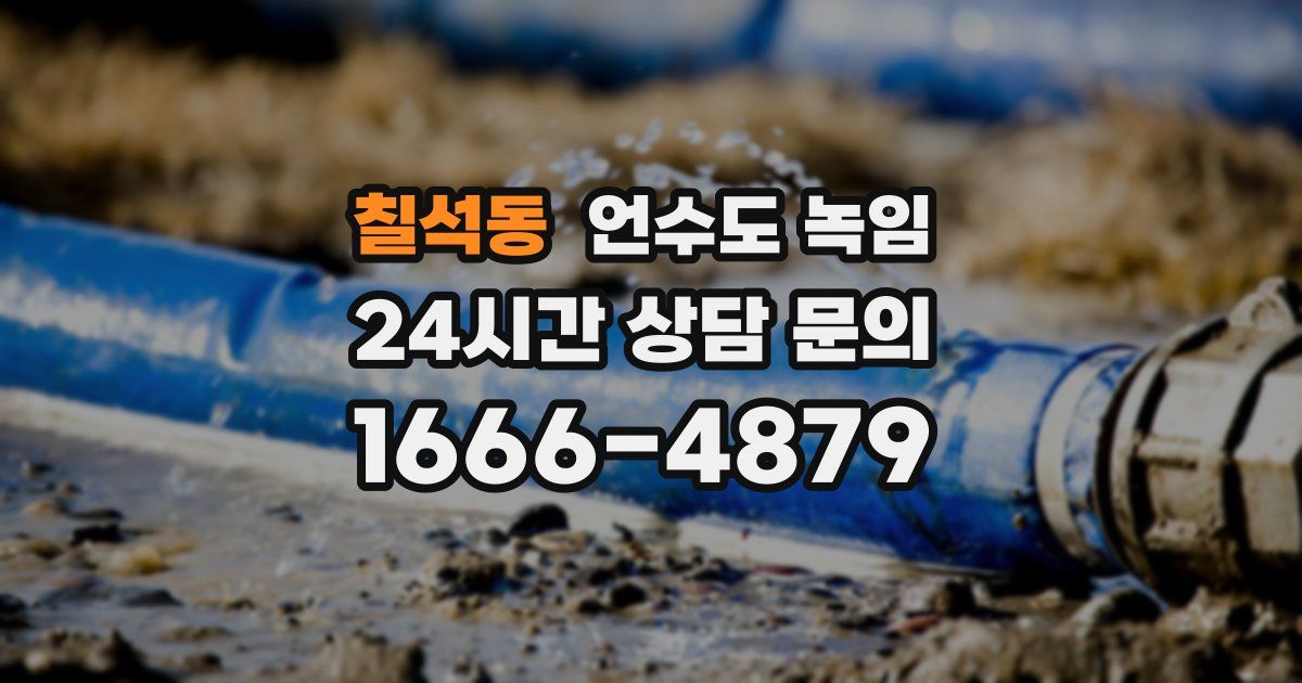 칠석동 언수도 녹임
