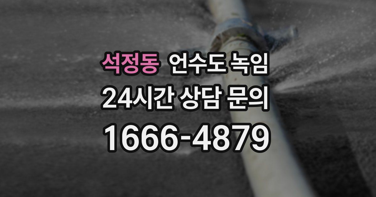 석정동 언수도 녹임