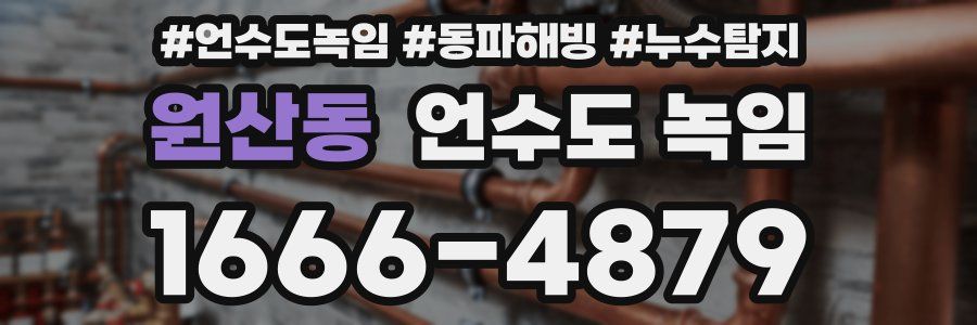 원산동 언수도 녹임