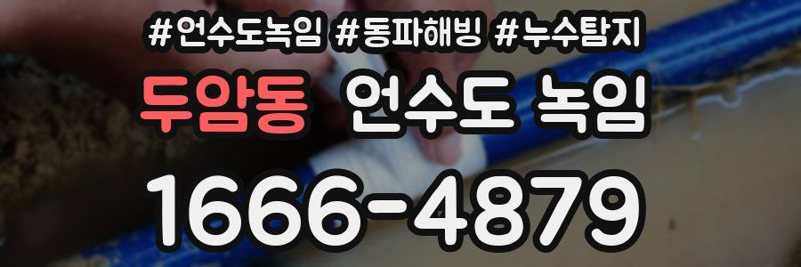 두암동 언수도 녹임