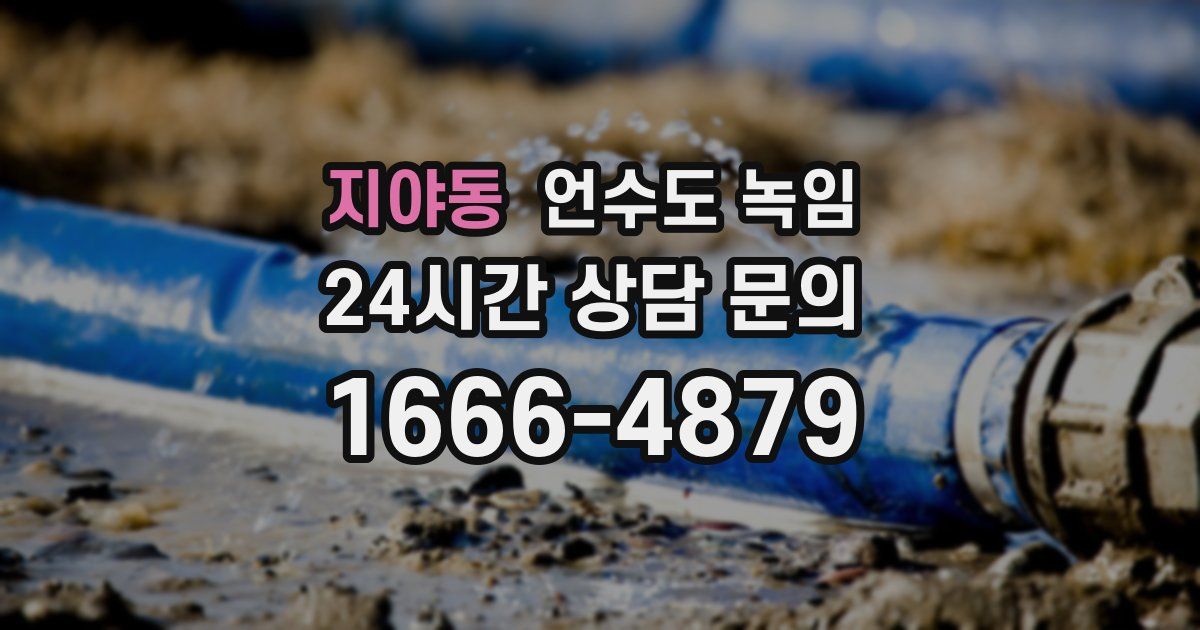 지야동 언수도 녹임