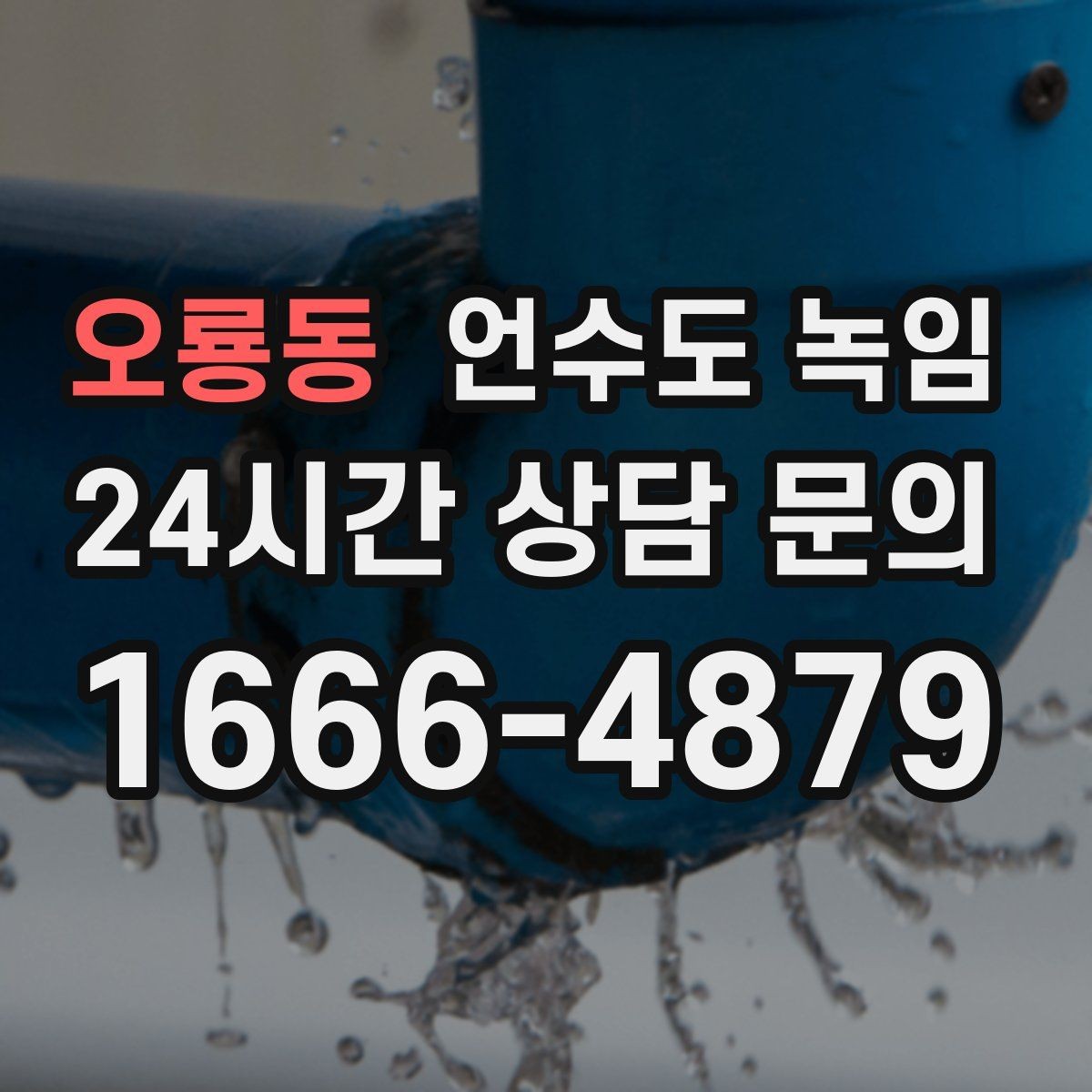 오룡동 언수도 녹임 해빙 뒤 물이 탁하면 점검이 필요한 이유