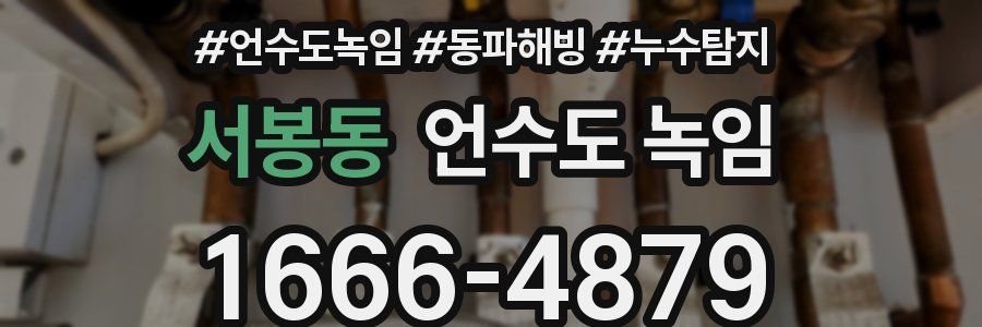 서봉동 언수도 녹임