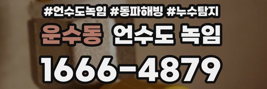 운수동 언수도 녹임