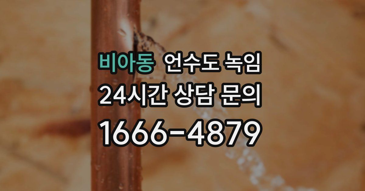 비아동 언수도 녹임