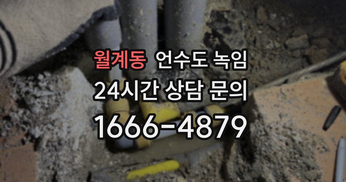 월계동 언수도 녹임