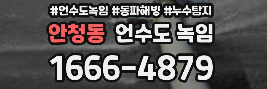 안청동 언수도 녹임