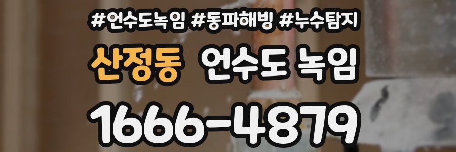 산정동 언수도 녹임