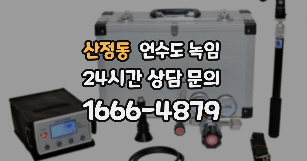 산정동 언수도 녹임