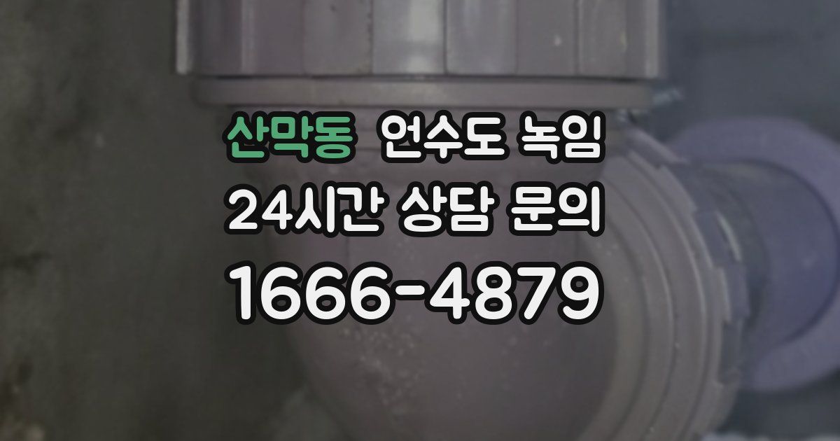 산막동 언수도 녹임