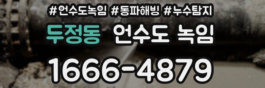 두정동 언수도 녹임