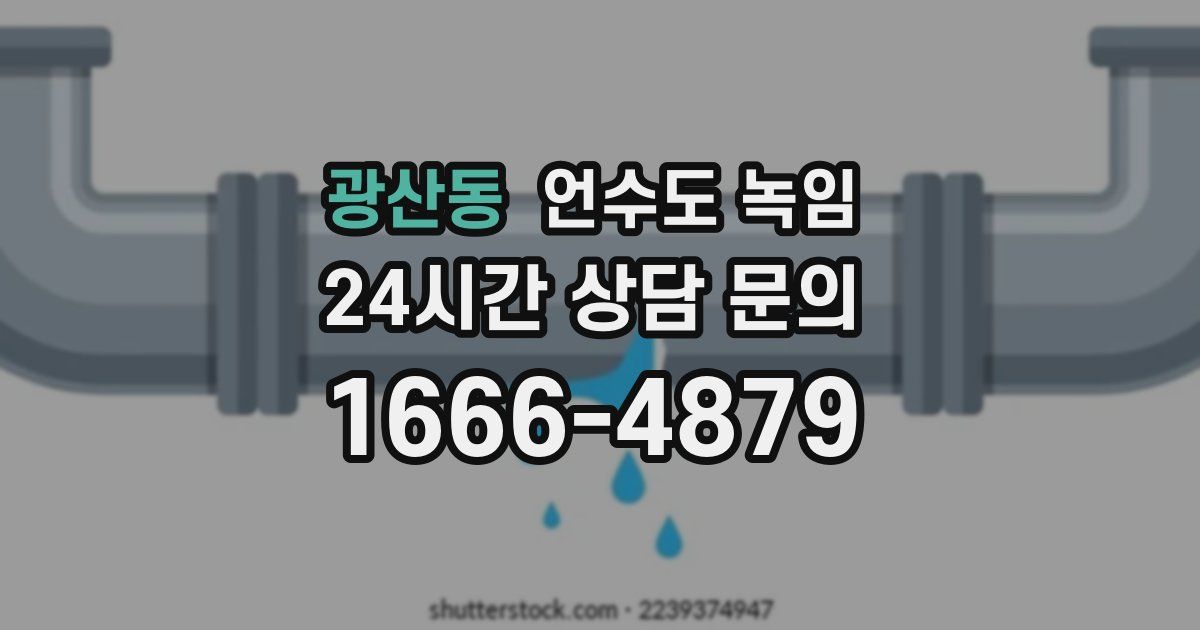 광산동 언수도 녹임