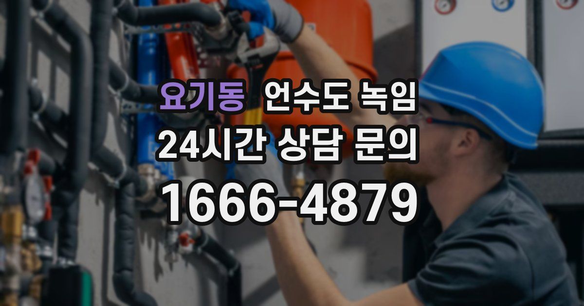 요기동 언수도 녹임