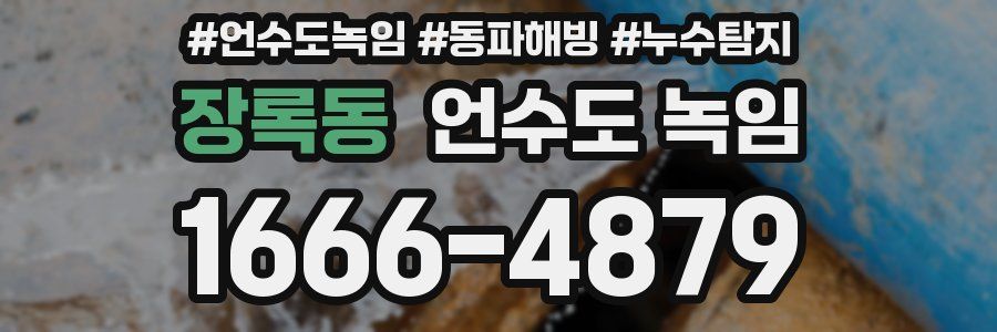 장록동 언수도 녹임