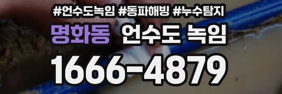 명화동 언수도 녹임