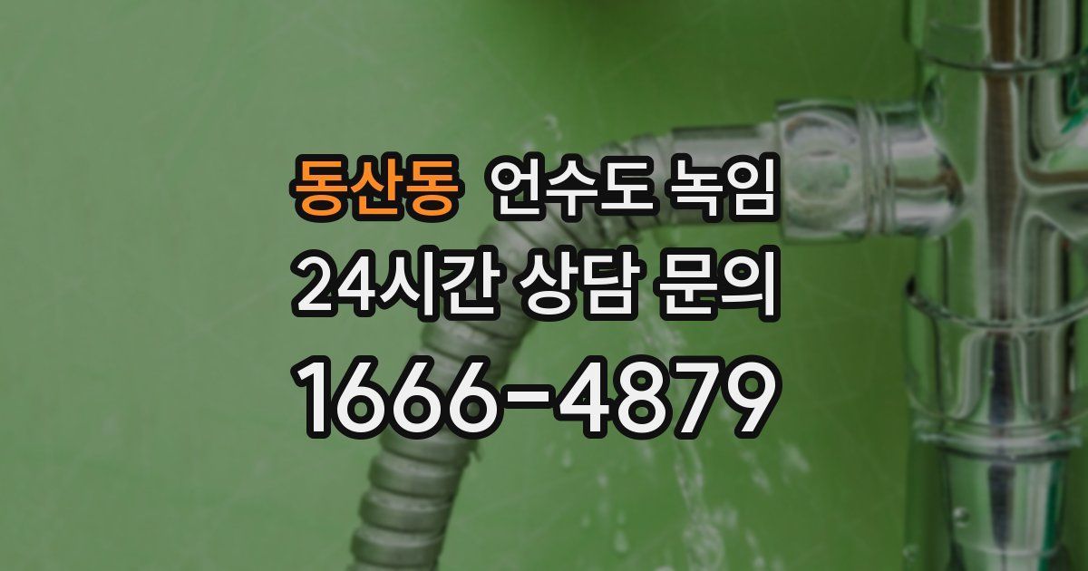 동산동 언수도 녹임