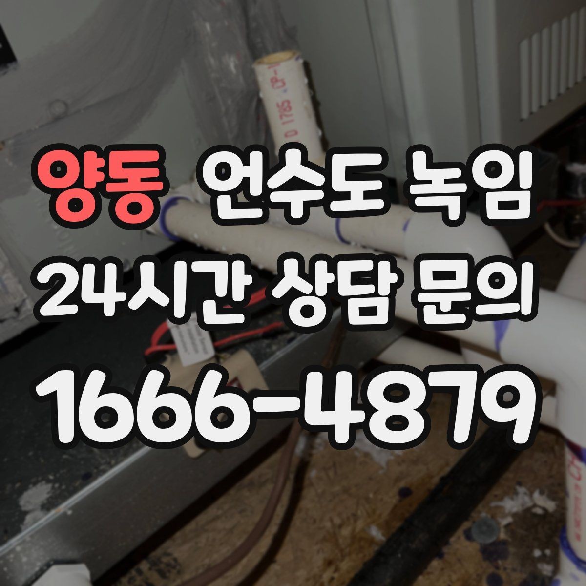 양동 언수도 녹임 한파 뒤 수도가 약해졌다면 점검해야 할 것